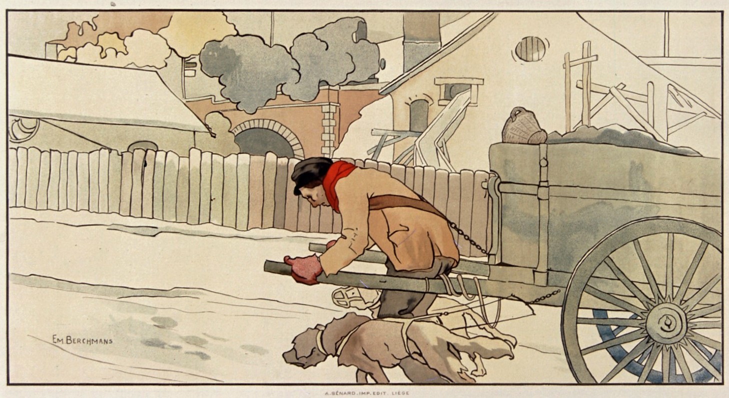 Émile_Berchmans_-_Ouvrier_tirant_une_charette_avec_son_chien_(1900).jpg