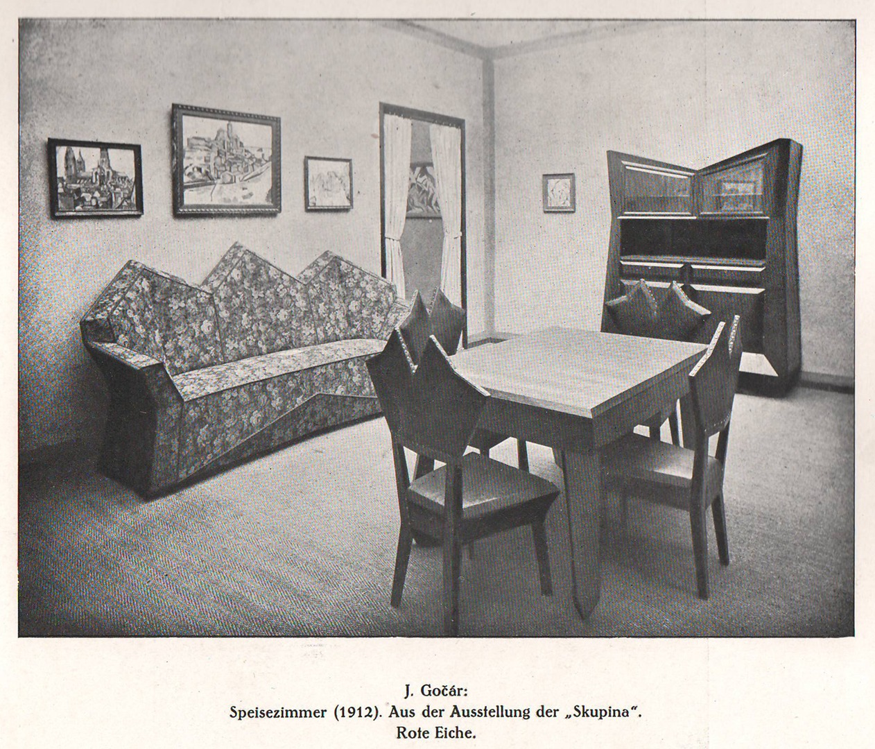 Гочар, Йозеф - Столовая из выставки Скупина, 1912 г..jpg