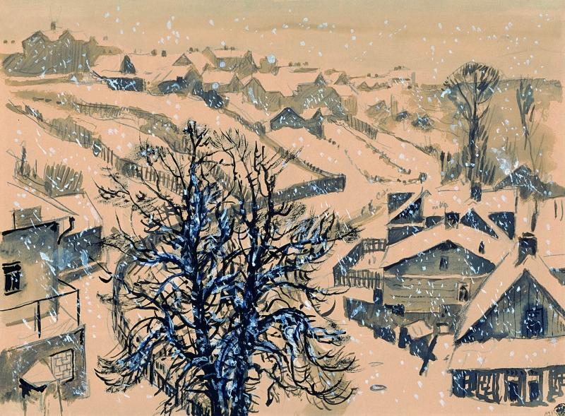 Добужинский_Мстислав_Каунас._Жалякальнис_зимой_1939.JPG