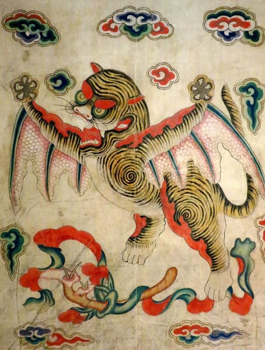 Знамя Летающего Тигра (Хоги) корейское; династия Чосон, 19 в.jpg