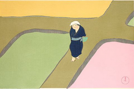 Момоягуса Весеннее рисовое поле (1909 - 1910).jpg