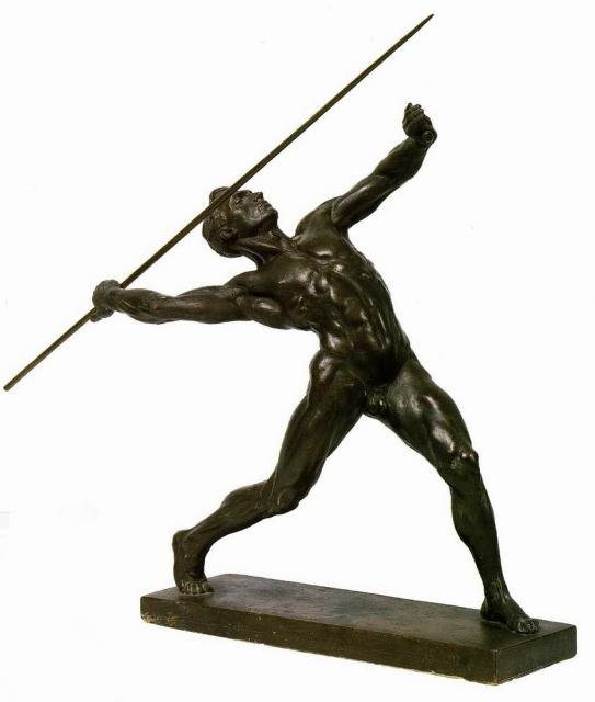 -М.Г.Метание копья.1927. Гипс тонированный. 40,8х19х36.preview.jpg