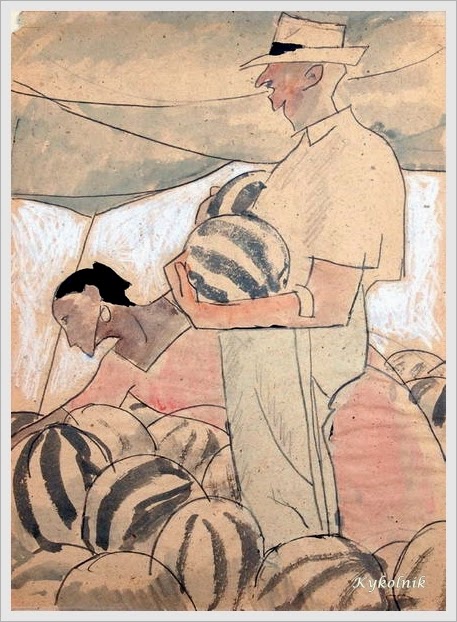 Сойфертис Леонид Владимирович (Россия, 1911 – 1996) «За выбором арбузов» 1971.jpg