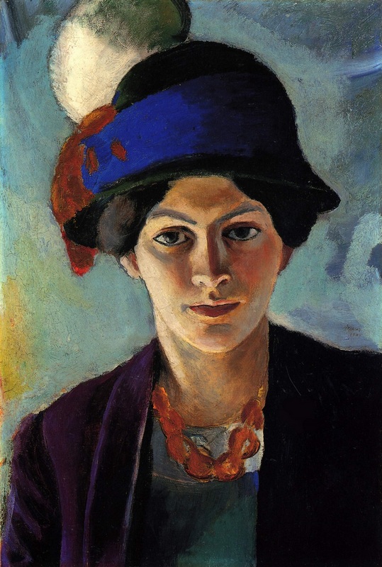 Статья 2 (2.2) Август Маке. Портрет Элизабет в шляпе. 1909.jpg
