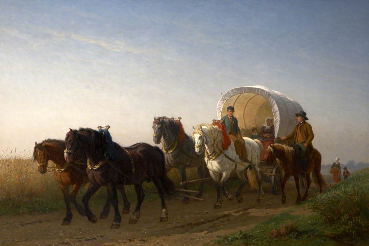 белгCharles-Philogène_Tschaggeny_-_The_covered_wagon.jpg