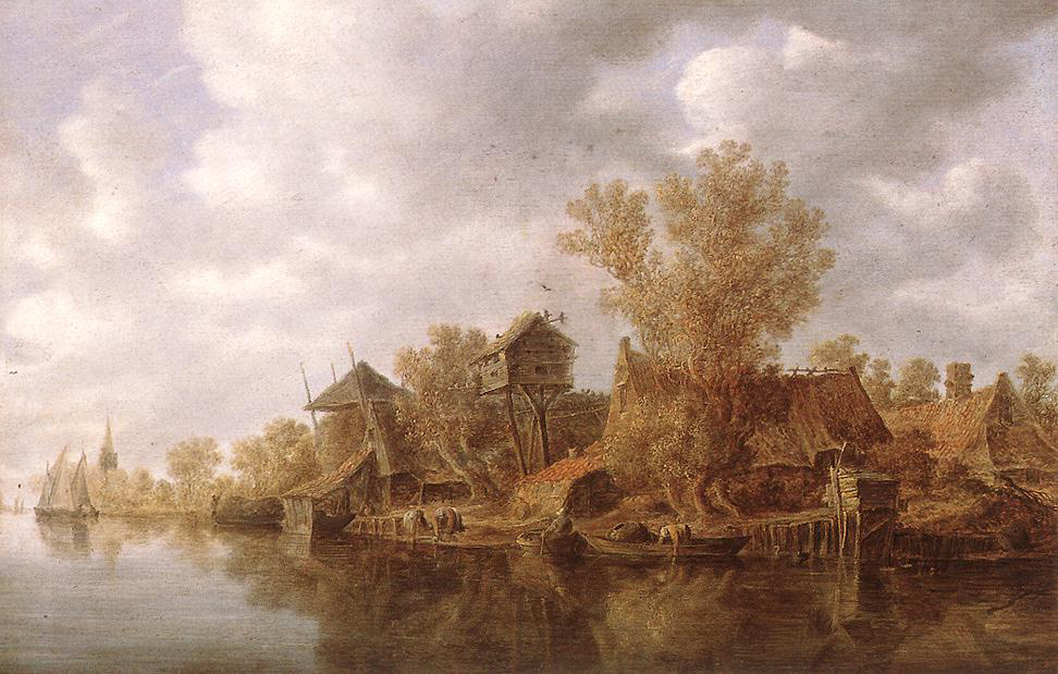 ван гойенvillage_at_the_river-large.jpg