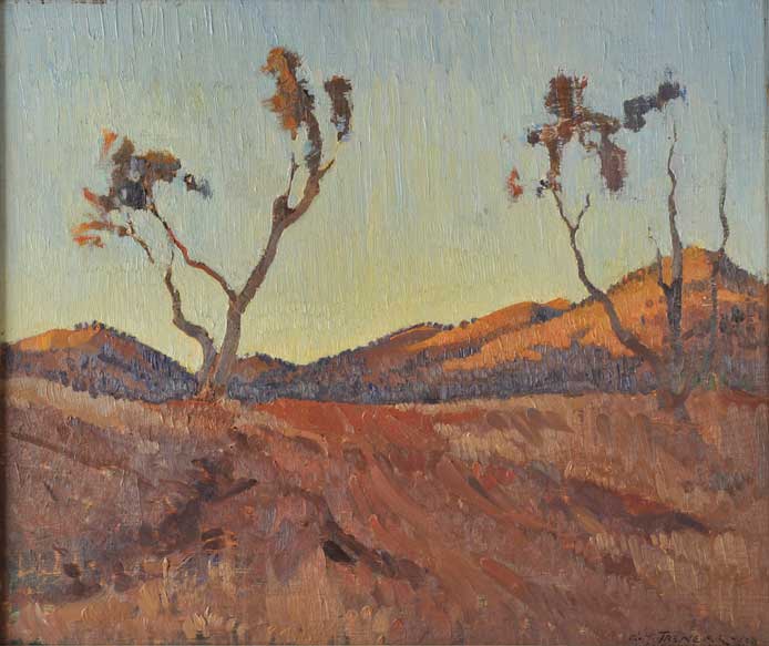 гораций треннери evening-light-flinders-ranges-sa-1930.jpg