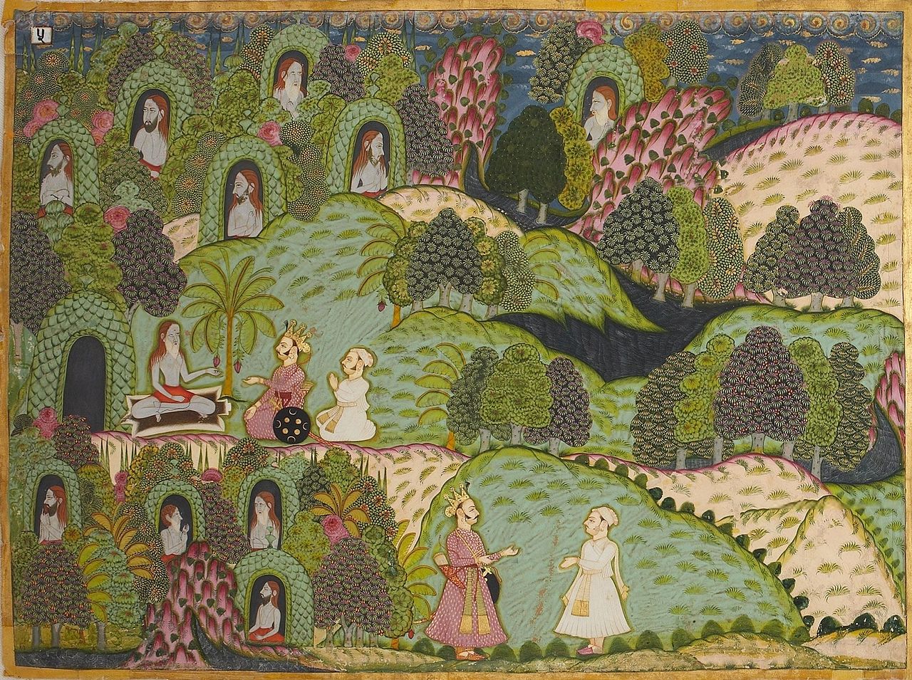 мехрангарх1Sage_Markandeya\'s_Ashram_and_the_Milky_Ocean,_._1780-90.jpg