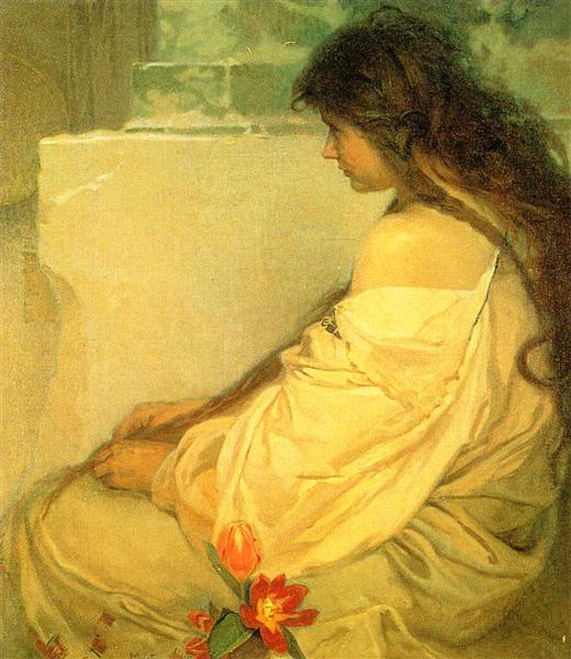 мухаgirl-with-loose-hair-and-tulips-1920.jpg!Large.jpg