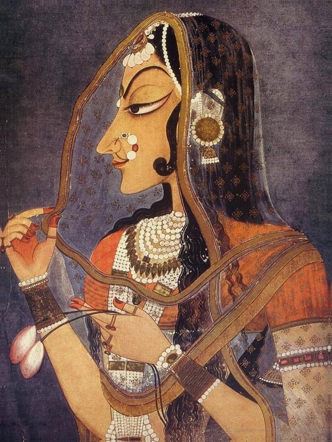 нихаль 4_Radha_(Bani_Thani),_Kishangarh,_ca._1750,_National_Museum_New_Delhi.jpg