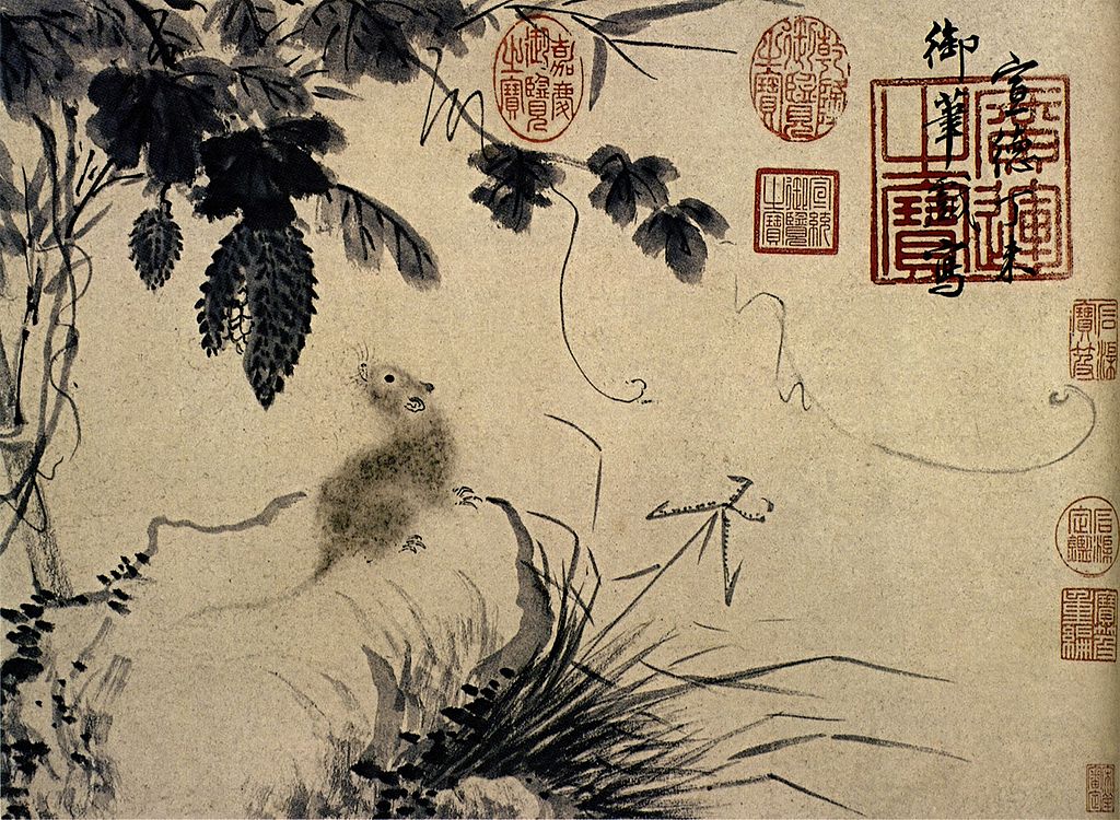 сюаньдэ1024px-Zhu_Zhanji-Mouse_and_Stone.jpg