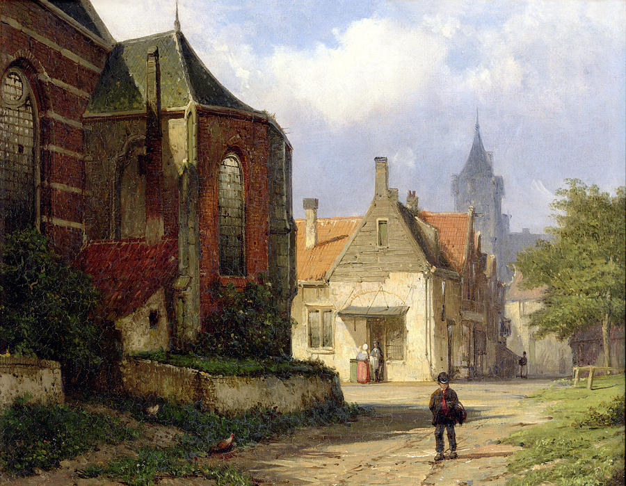 1-figure-before-a-redbrick-church-in-a-dutch-town-willem-koekkoek.jpg