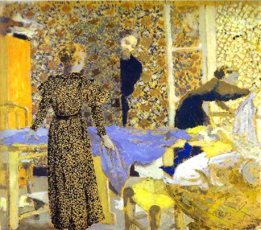 1 Jean douard Vuillard (French artist, 1868-1940) 1893 The Studio or The Suitor.jpg