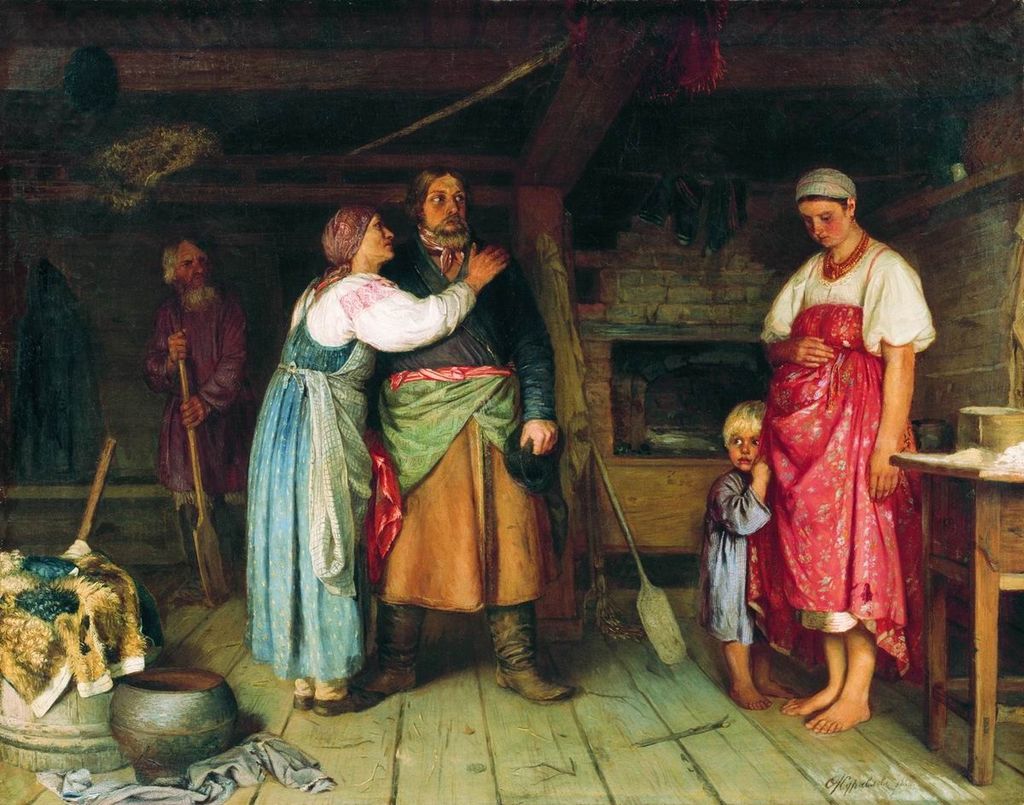 1024px-Firs_Zhuravlyov._Arrival_of_the_cabman_to_his_house.jpg