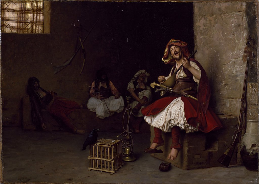 1024px-Jean-Léon_Gérôme_-_Bashi-Bazouk_Singing_-_Walters_37883.jpg