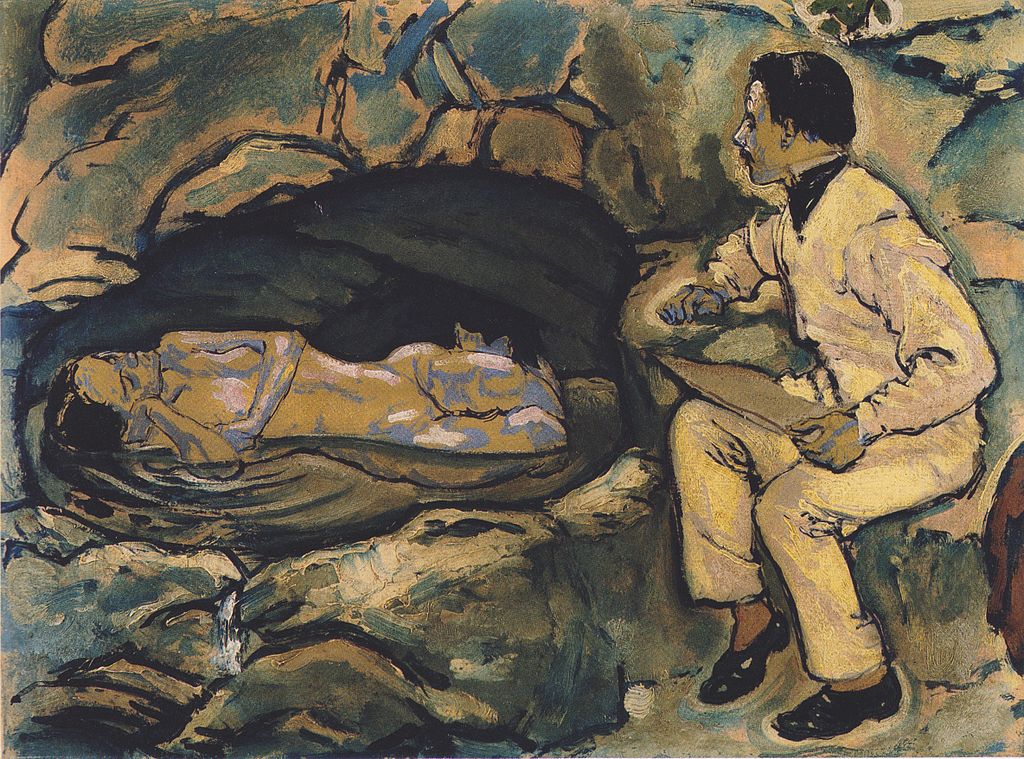 1024px-Kolo_Moser_-_Selbstporträt_mit_Meerjungfrau_-_1914.jpeg