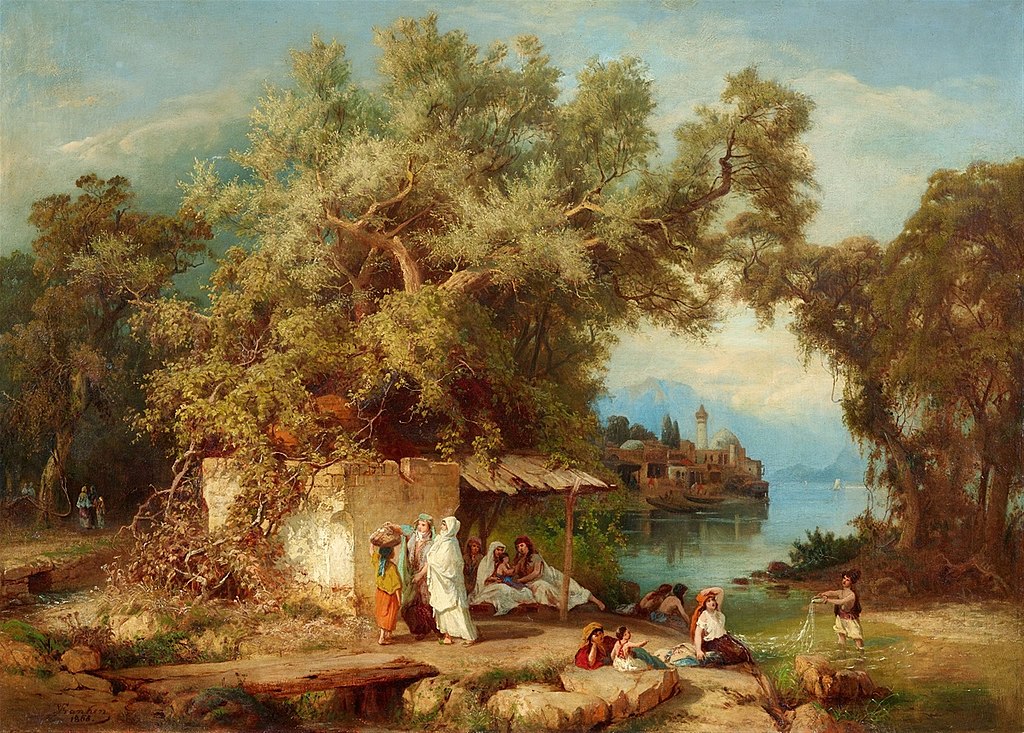 1024px-Paul_von_Franken_-_Kaukasus-Landschaft_mit_Rastenden_und_Badenden_(1868).jpg