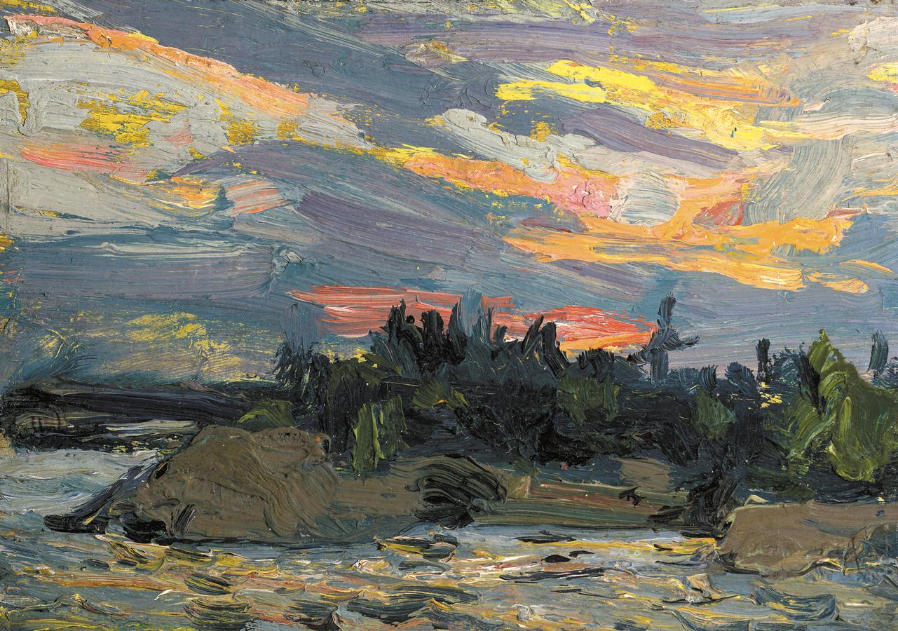 1150129 Sunset, Canoe Lake - gfall 1915 - Location Unknown.jpg