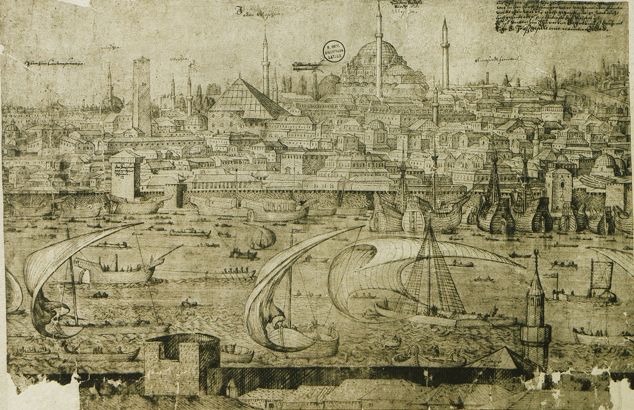 1280px-Mosque_of_Sultan_Ahmed_I_in_Constantinople_-_Lorck_Melchior_-_1559_(cropped).jpg