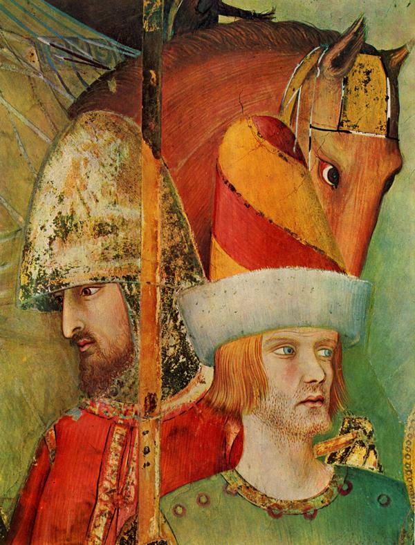 1320-1330  Simone Martini  Saint-Martin devant lempereur, detail  fresque.jpg