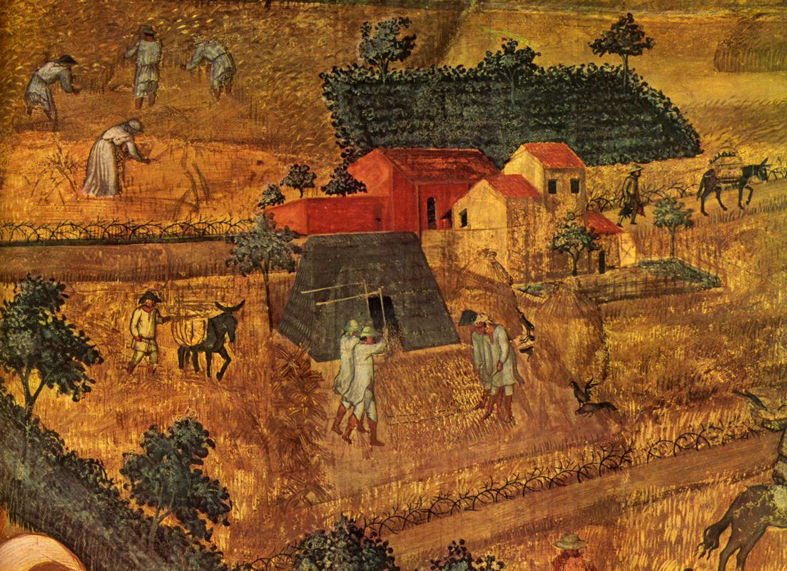 1337-1340  Ambrogio Lorenzetti  les effets du bon gouvernement, fragment 5  fresque.jpg