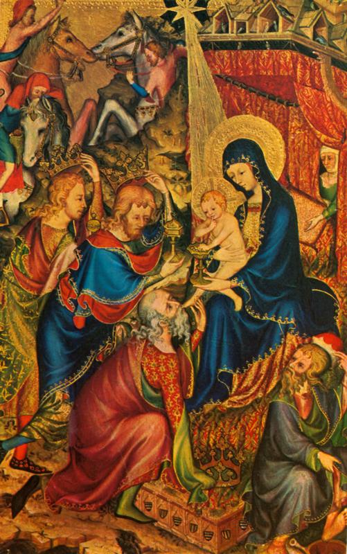 1385-1395  Anonyme  Adoration des mages, Retable du bargello, cm.jpg