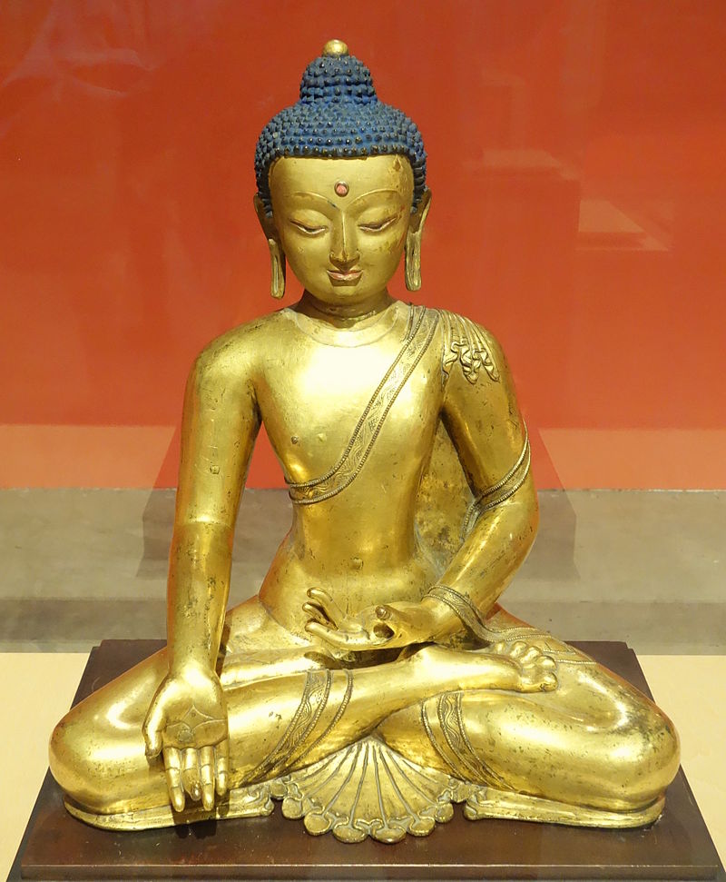 14Bhaishajyaguru_or_Medicine_Buddha,_Tibet,_14th_century,_gilt_bronze_.JPG