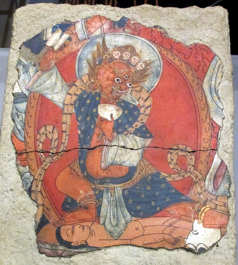 15-16Tibet_occidentale,_yama_danzante_su_cadavere,_xv-xvi_sec.JPG