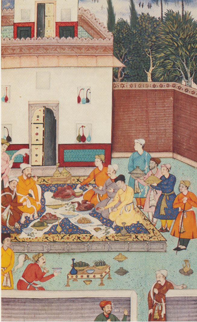 1507-A_banquet_including_roast_goose_given_for_Babur_by_the_Mirzas.jpg