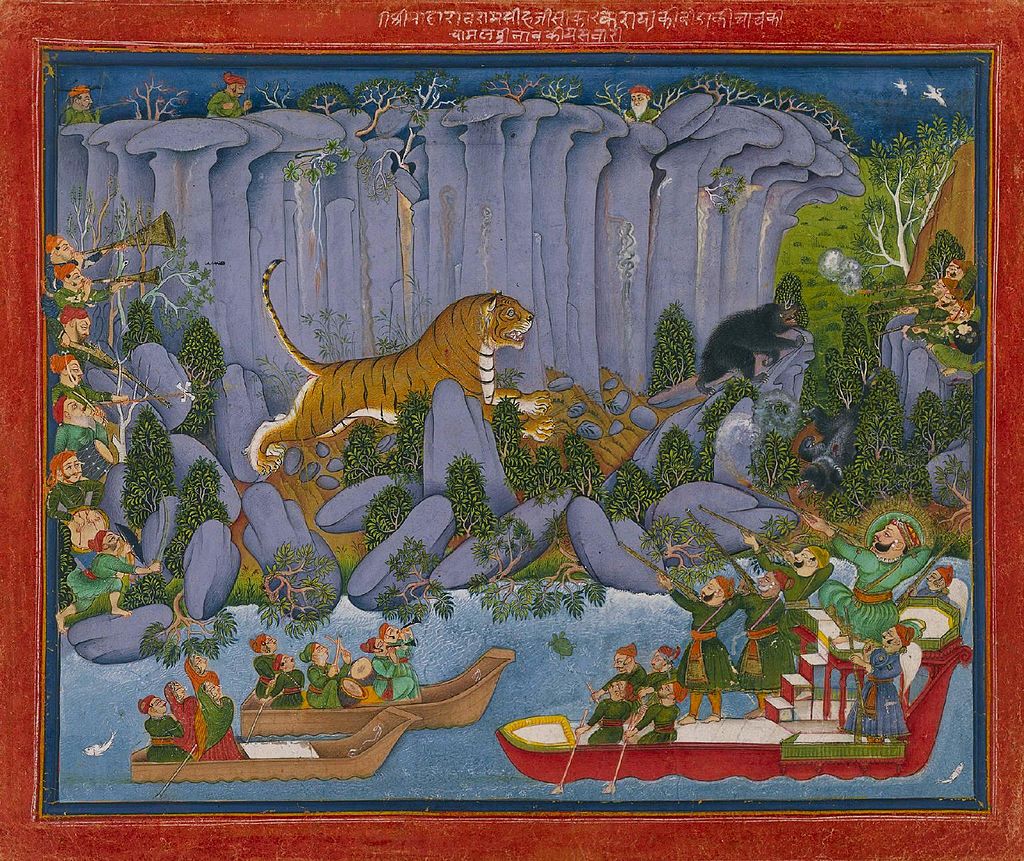 16_Kota_Ram_Singh_II_Tiger_Hunting._Kotah,_c_1830-1840,_Cleveland_MOA.jpg