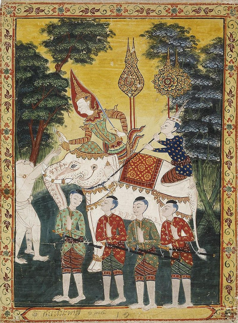 19 Thai_-_Vessantara_Jataka,_Chapter_2_(Himavanta_Forest)_-.jpg