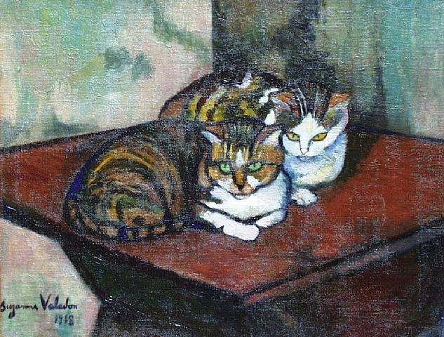 1918-Valadon-Les-Deux-Chats-oil-on-canvas-Private-collection-38.9cmx50cm.jpg