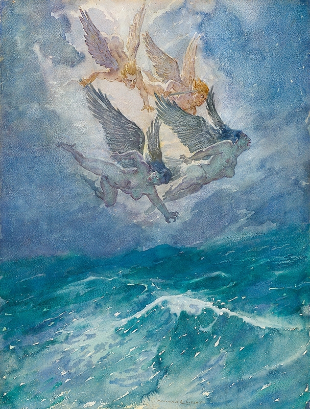 1930 (ок)_Ветер и фурии (Wind and the Furies)_58.5 х 45.5_бумага, акварель_Часатное собрание.jpg