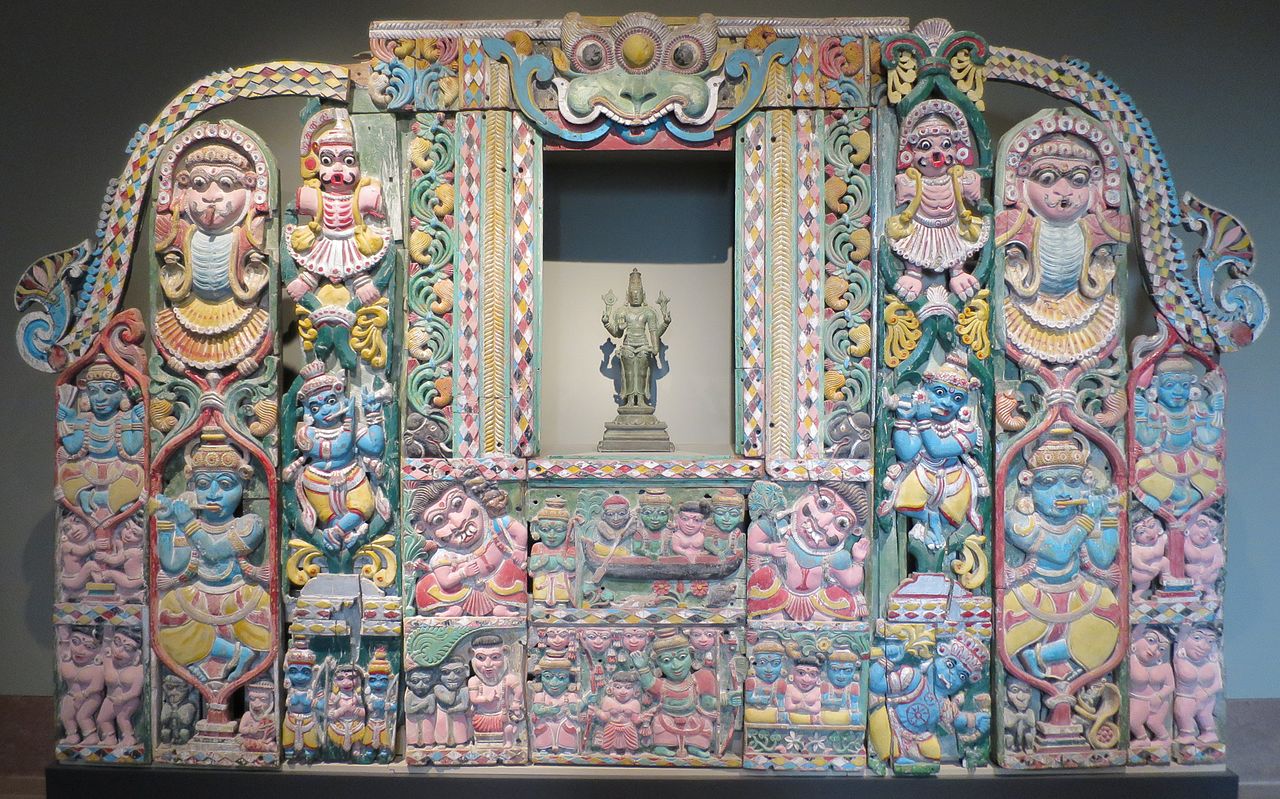 19Temple_wall_with_scenes_of_Krishna\'s_life,_Kerala,_Norton_Simon_Museum.JPG