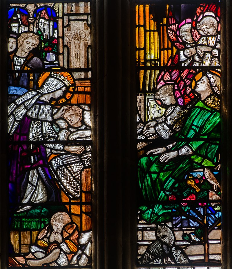 2 Stained_glass_window,_Brockhampton_church,_Herefordshire_(16787760743).jpg
