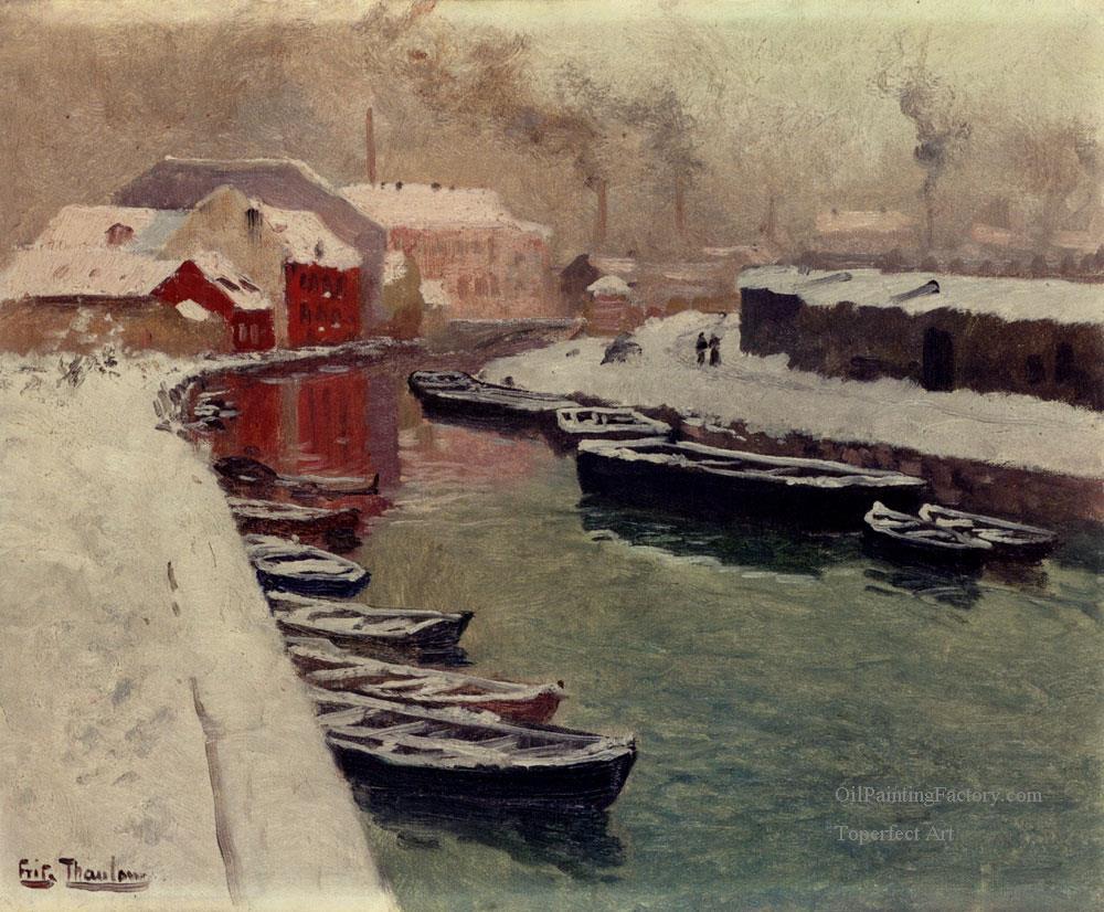 3-A-Snowy-Harbo-impressionism-Norwegian-landscape-Frits-Thaulow.jpg