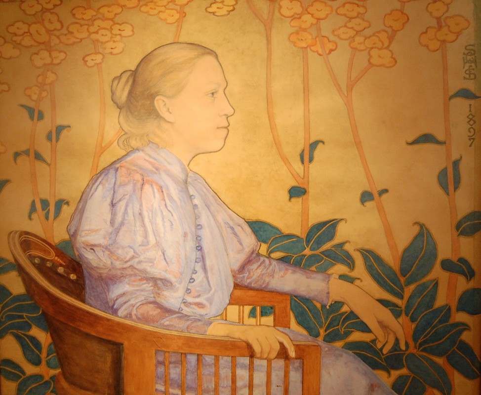 477 Portaet af maleren Elise Konstantin-Hansen by Susette Catherine Holten Dkovgaard, 1897.JPG