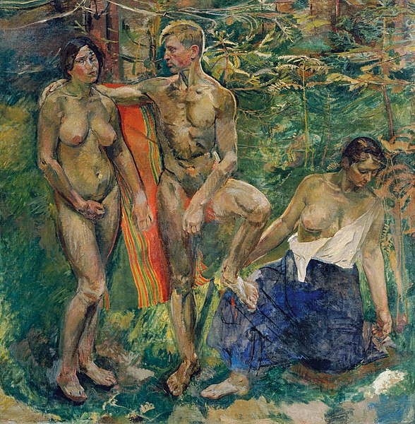 588px-Franz_Wiegele_-_Akte_im_Wald_-_2600_-_Österreichische_Galerie_Belvedere.jpg