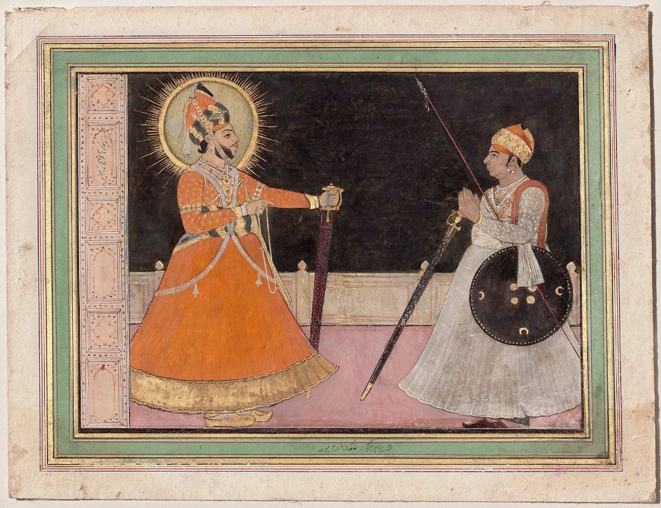 5_Maharaja_Jagat_Singh_of_Jaipur_with_an_Officer_1810_Jaipur._Boston_MFA.jpg