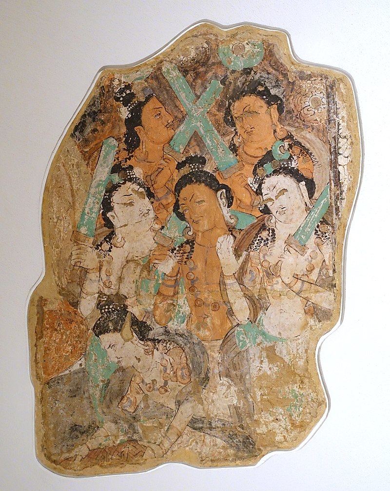 6-7 Fragment_from_a_Sermon_of_the_Buddha,_Kizil,_Cave__6th-7th_century_AD,_.jpg