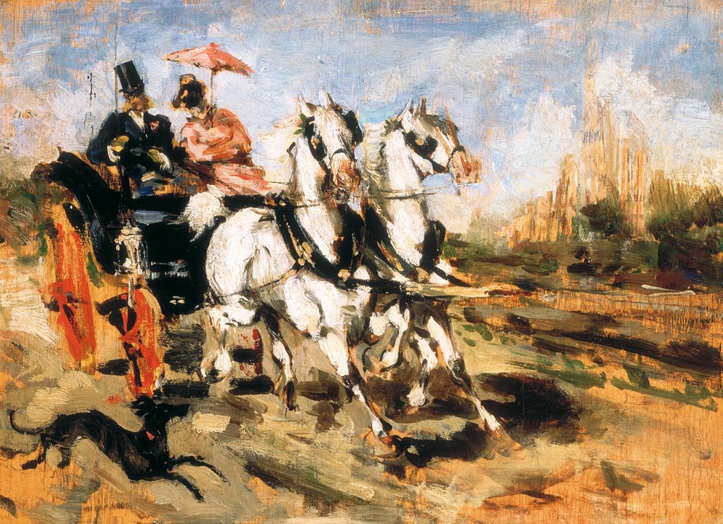 73 болдиниHorse_carriage_in_Versailles_(c.1873),_by_Giovanni_Boldini.jpg