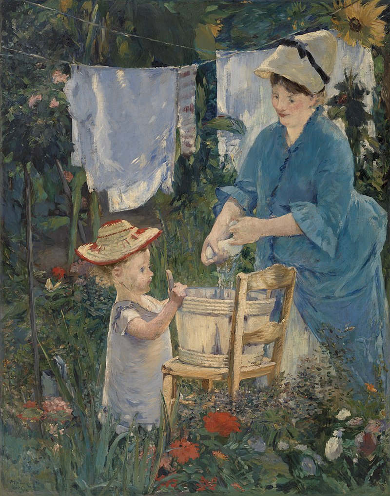 75 800px-Édouard_Manet_-_Laundry_(Le_Linge)_-_BF957_-_Barnes_Foundation.jpg