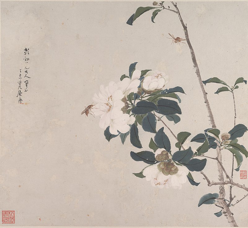 800px-清_居廉_花卉蟲草_冊頁_八開-Insects_and_Flowers_MET_DP162536.jpg