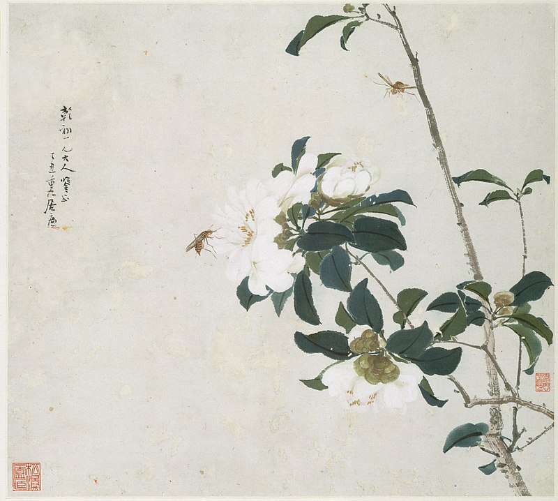 800px-清_居廉_花卉蟲草_冊頁_八開-Insects_and_Flowers_MET_DT8391.jpg