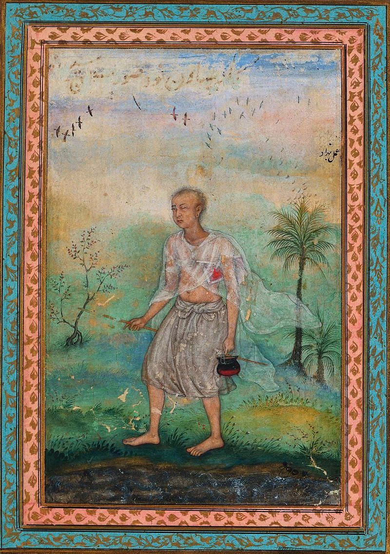 800px-Basawan._Jain-Ascetic-Walking-Along-a-Riverbank-ca.1600..jpg