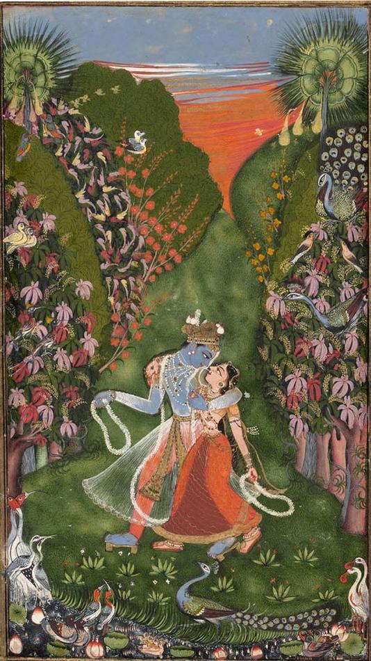 800px-dha_and_Krishna_Walk_in_a_Flowering_Grove._Kota,_1720,_.jpg