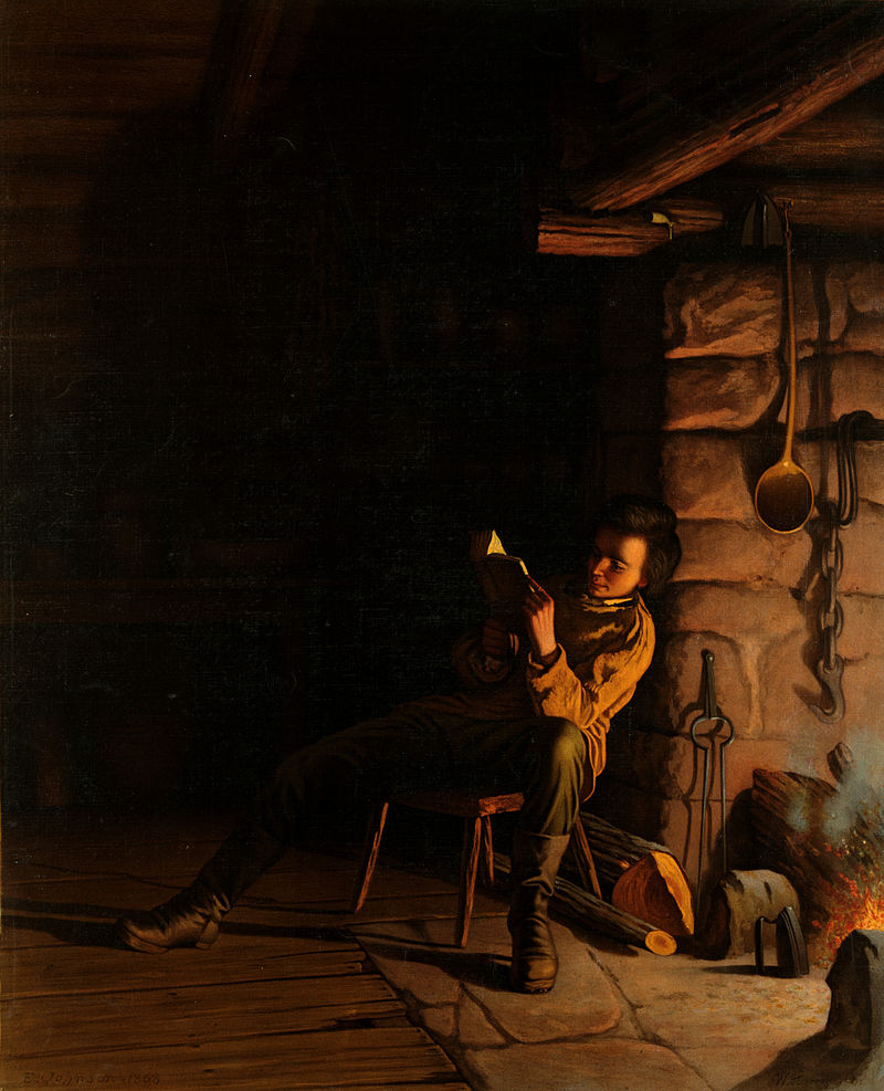 800px-Eastman_Johnson,_The_boyhood_of_Lincoln,_an_evening_in_the_log_hut,_1868.jpg