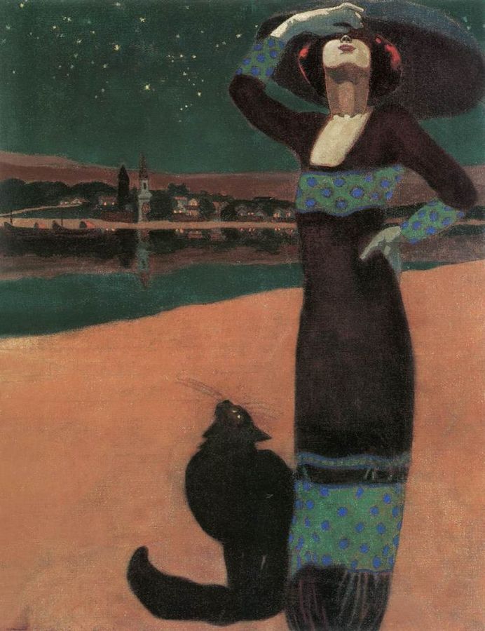 800px-Faragó,_Géza_-_Slim_Woman_with_a_Cat_(1913).jpg