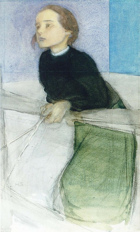 800px-Schjerfbeck,_Tyttö_veräjällä_Iп.jpg