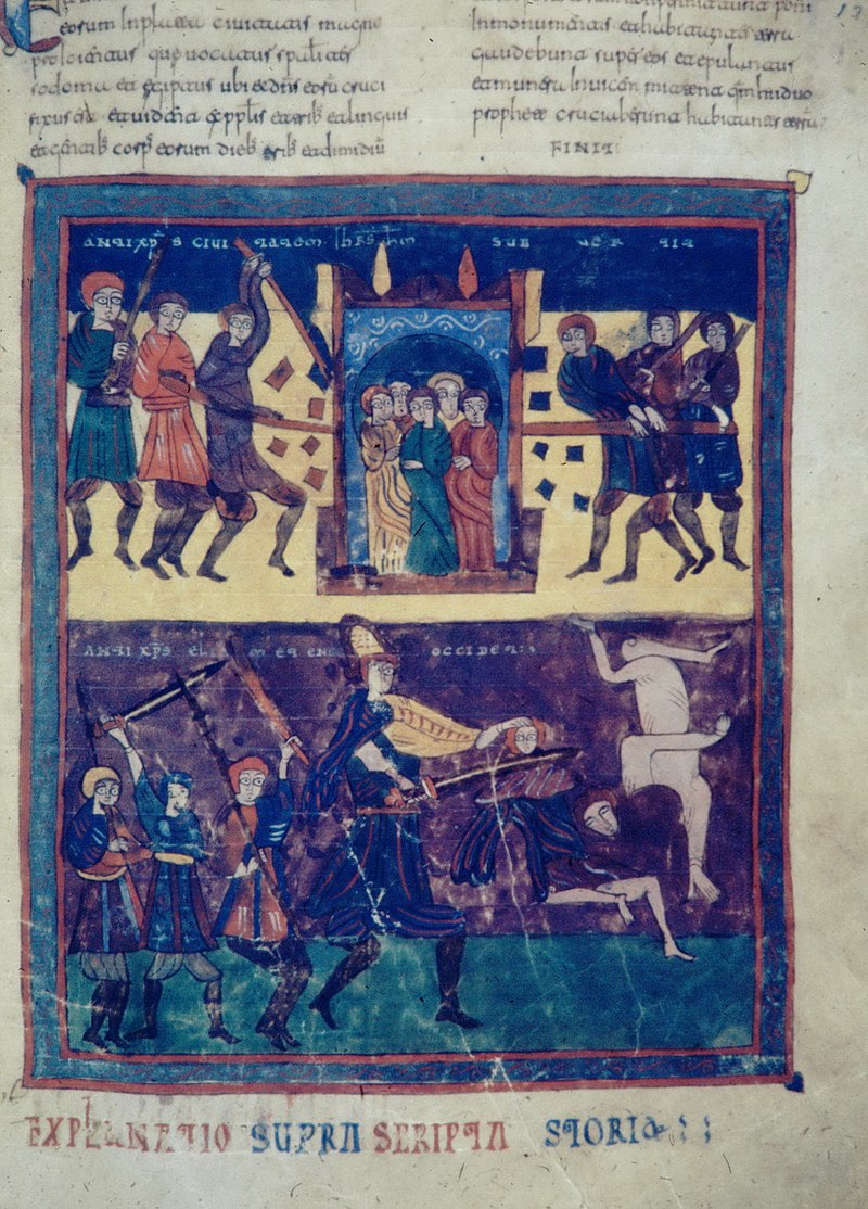 800px-Valcavado_Beatus_f._127r_-_Two_witnesses'_story.jpg